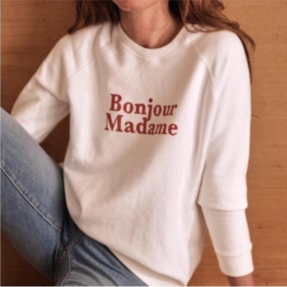 Sezane x Hôtel Magique Bonjour Madame sweatshirt M
